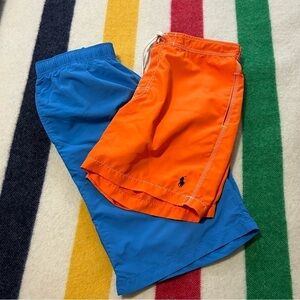 Bundle of 2 Pairs Swim Shorts - Land's End and Polo Ralph Lauren -‎ Size Medium